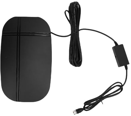 Annadue Antenne TV, Réception de Signal à 360 Degrés Extérieur Intérieur avec activité de Signal de Puce IC Intelligent pour Chaînes Locales 4K 1080p VHF UHF 200-300 Miles
