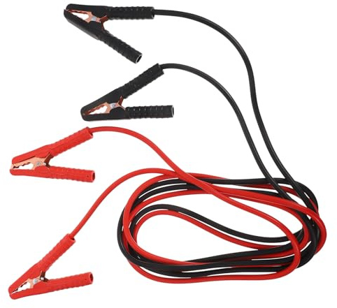 Mipcase Cable Arranque Automóvil Cables Refuerzo Batería con Pinzas Aisladas para Camión y Coche Emergencias