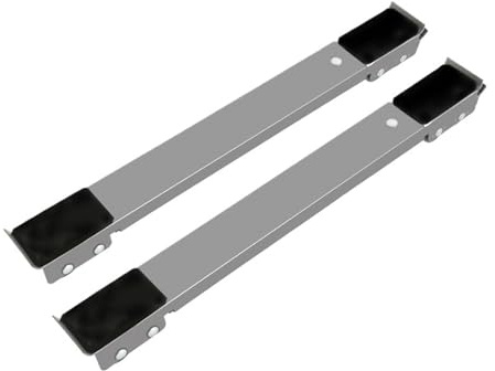 Washing Machine Base Washing Machine Stand Movable Refrigerator Raised Base Mobile Roller Bracket Wheel Bathroom Kitchen Accessories Home Appliance(2pcs silver)