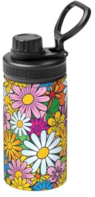 Bouteille d'eau isotherme en acier inoxydable avec large goulot de 355 ml