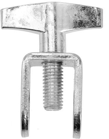 Totority Kuhglockenhalter aus Metall mit Feiner Verarbeitung und Verschleißfestem Design Silberfarbene Klemmhalterung für Bass Drum Performance Zubehör