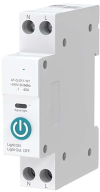 Interruttore di controllo DIN montato su guida 1P 63A con interruttore automatico misurazione(16a,No metering)