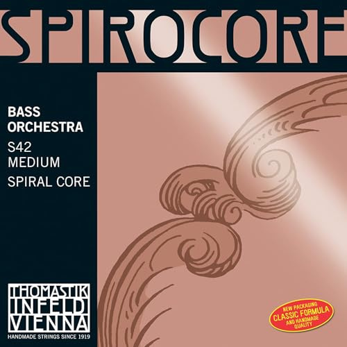 Thomastik Corde per Contrabbasso Spirocore nucleo spirale accordo d'orchestra Set 4/4 media per misura a 1100 mm / 43.3