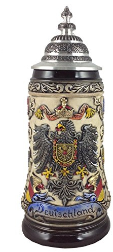 Zöller & Born Bierkrug Deutschland mit Bundesländerwappen Seidel 0,5 Liter Bierseidel ZO 1939/906