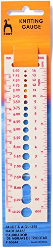 Pony Knitting Pin / Knitting Needle Gauge by Pony