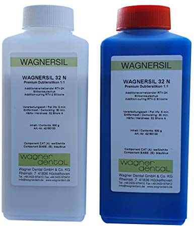 WAGNERSIL 32 N Premium Silikon Kautschuk Dubliersilikon mittelhart 1 kg