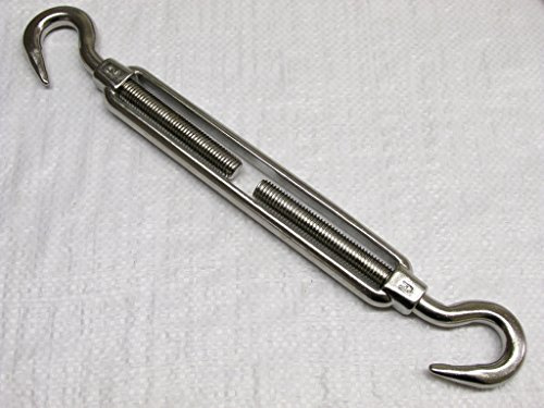 Hook Hook Open Body Turnbuckle Stainless Steel M12 (Wire Rope Rigging Screw)