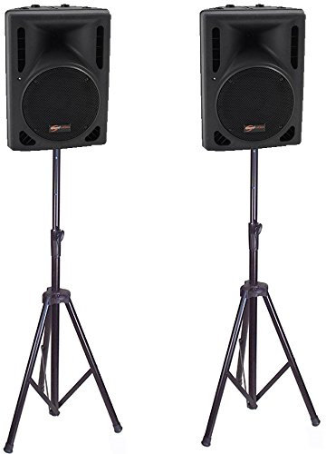Soundsation Supporti per diffusori acustici, Universale, Nero verniciato