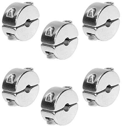 Stoppklemme (teilbar) aus Edelstahl V4A - Seilklemme Drahtklemme Drahtseil Klemme Drahtseilklemme (5mm, 6 Stück)