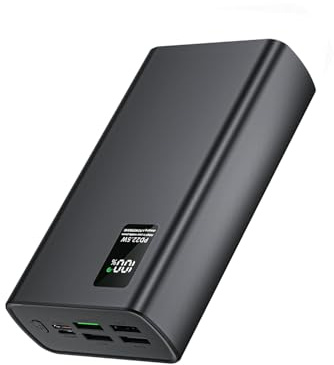 Powerbank 60,000 mAh Power Bank with Cable, External Battery QC3.0 22.5W PD 20W, 2 Inputs and 5 Outputs tragbares Ladegerät, Externer Akku Portable Fast Charger for Phone, Camera, Tablet etc.