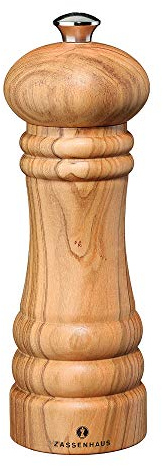 Zassenhaus Salzmühle Berlin aus Olivenholz in der Farbe Natur, Höhe: 18cm, 023374