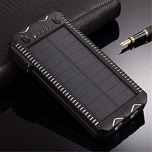 WFEI 50000Mah High-Capacity Charger Solar Power Bank with Cigarette Lighter Phone Charging Power Bank Outdoor Emergency Charger Double 2USB,A