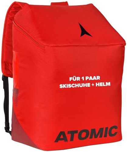 Salomon Atomic Boot & Helmet Pack in Rot - Wasserabweisende Tasche für Skischuhe & Helm - Belüftungsgitter - Optimaler Komfort durch Polsterung - Integrierte Belüftungslöcher