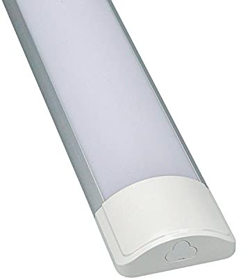Popp® Regleta LED batten light version PRO máximo unión 10 regletas libre halógeno tubo led integrado 36W 120cm alto rendimientos 10hr/diarias, Luz neutra 4000K comercial industrial (4000K,120cm)