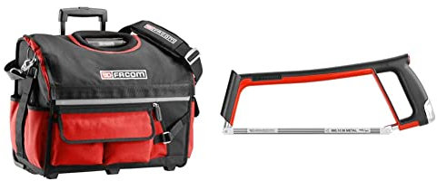 FACOM BS.R20PB BS.R20PB Trousse à Outils Trolley Dimensions (L x H x P) de 550 x 440 x 360 mm Polyamide, Red & FACOM 601PB Monture de scie à métaux 300mm tension 80Kg - 601.PG