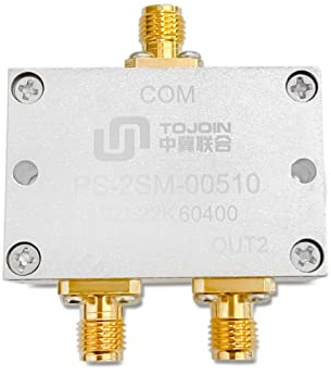 TOJOIN Passive Power Splitter 2 way for SMA Connectors Coaxial Cable 0.005-1GHz RF Power Divider for Microwave Measurements Splitter/Antenna System Corrosion Resistant (PS-2SM-00510)