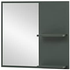 Schildmeyer Kent Spiegel mit 2 Ablagen 151451, waldgrün, 67 x 12,2 x 60 cm
