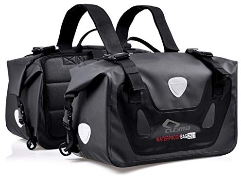 Alforjas Laterales De La Motocicleta Impermeables de la Motocicleta Alforjas Moto Racing Equipaje del Recorrido de múltiples Funciones del Tanque de la Moto alforjas Bolsa Maleta Multifuncional (Colo