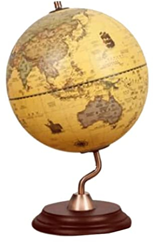 Globus Globe 360-Grad drehbare Globen Antik Hd Weltkugel mit Halterung Geografische Globen für Schule Büro Globe unterhaltsame Bildung