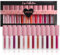 Set di 12 lucidalabbra, altamente pigmentati, lucidalabbra scintillanti e vellutati, idratanti, a lunga durata, impermeabili, non appiccicosi, set di trucco per donne (A)