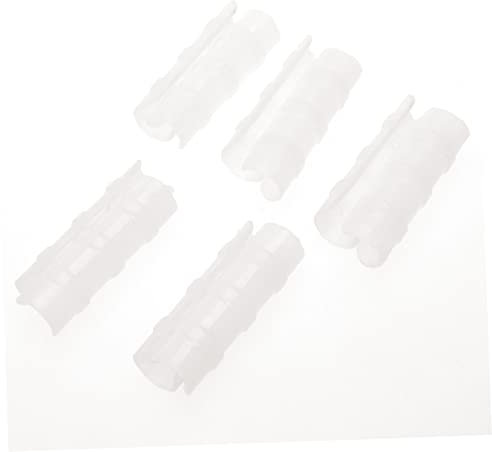 VINTORKY Federklemmen, 10 Stück, Schnapp-Schlauchschellen, Rahmen, Rohr, Zelt, Zubehör, Rohrschellen, ABS, Knopfschnalle, feste Membran, PVC