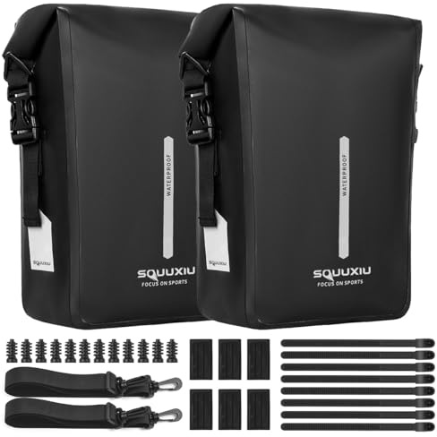 SOUUXIU Fahrrad-Vordergabel-Tasche, 6L wasserdichte Fahrrad-Trockentasche, Umhängetasche, Fahrrad-Gepäcktasche