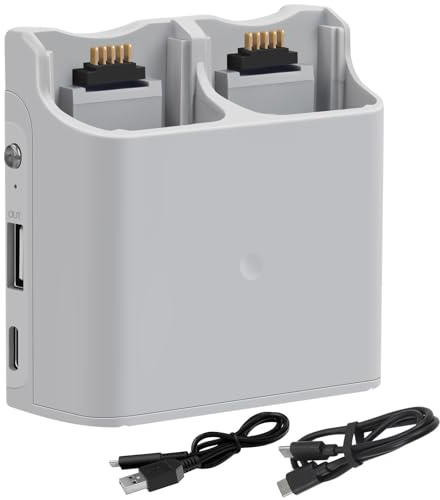 LYONGTECH Multifunction Dual Battery Charger with Storage Charge for DJI Neo Drone,Two-Way Charging Hub,Fast Charge Two Batteries Accessories