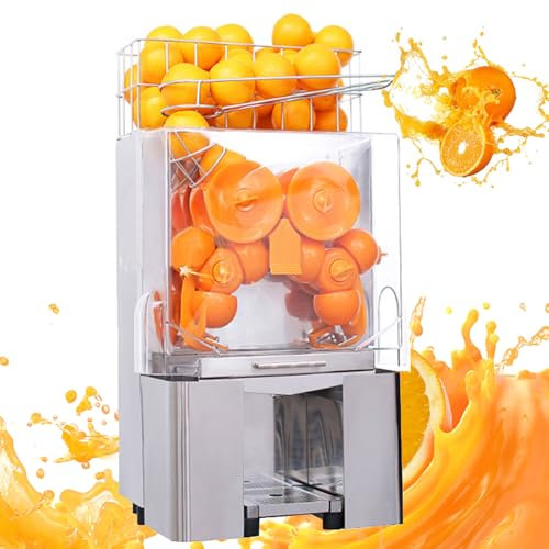 Commercial Orange Juicer Machines, 120W Automatic Slow Masticating Juice Extractor, Cold Press Slow Juicer, for φ40-80mm Oranges, 20-22 PCS/Min, for Orange Juice, Citrus, Grapefruit