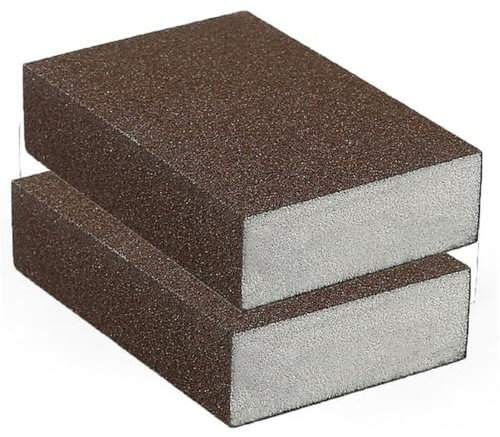 10 pezzi di spugna abrasiva blocco carta vetrata spugna pastiglie 60-320 grana pastiglie abrasive per mobili in metallo lucidatura utensili abrasivi, 180 grana, 10 pezzi