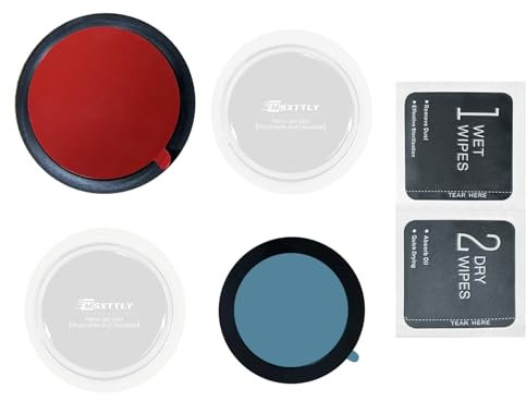 MSXTTLY VMag Kit de Accesorios para Soporte de Teléfono Magnético - Incluye 1 Anillo Magnético, 1 Almohadilla Redonda de PC, 2 Almohadillas de Gel Nano y 1 Paño de Limpieza
