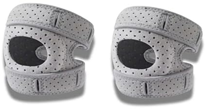 SWZEC Patella Kniebandage - Effektive Korrektur des Kniegelenks bei Bewegung(2x knee brace Gray,L)