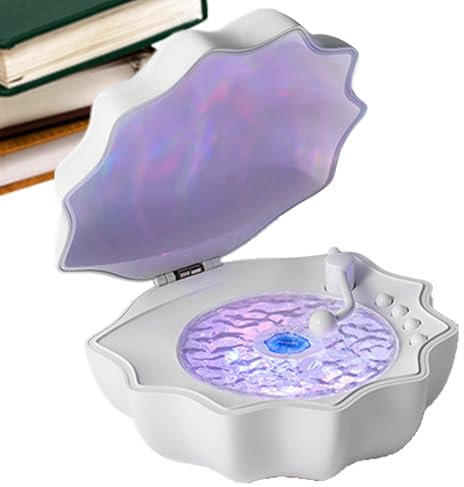 Coral Sound Speaker - Altoparlante per la doccia impermeabile Luce ambientale colorata, lettore di musica ondata | Lampada notturna portatile Altoparlatore bluetoothh per camera da letto soggiorno bag