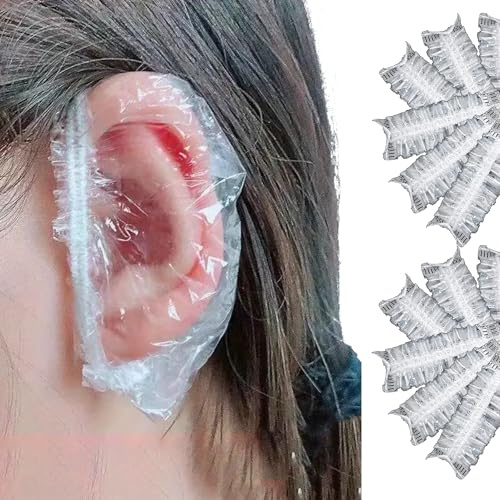 20 o 100 tappi per le orecchie, impermeabili, in plastica, per salone di parrucchiere, doccia, taglia unica, 500 pezzi