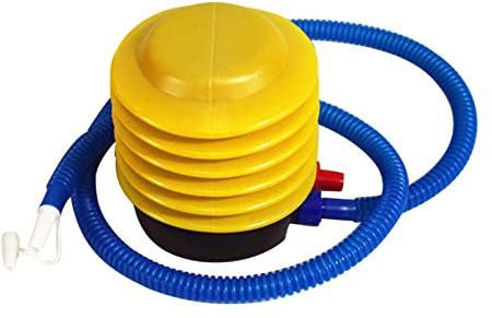 Fesjoy Kunststoff-Fußluftpumpe mit Schlauch, Tragbare, Arbeitssparende Pumpe für Schlauchboot, Gymnastikball, Schwimmring