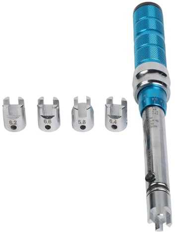 FUANA Juego de llaves dinamométricas para radios de motocicleta de 2 a 10 Nm con 10 cabezales intercambiables para moto y motocicleta