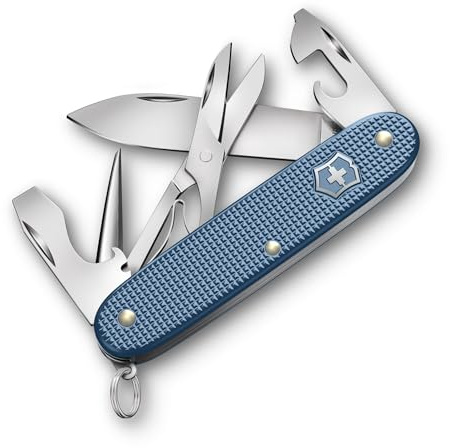 Victorinox Taschenmesser Pioneer X Alox Limited Edition 2026, 9 Funktionen, Mittel, Swiss Made, Multitool mit Schere, Inkl. Geschenkbox, Glacial Blue