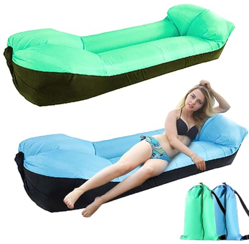 Air Sofa Lounger - Tragbarer aufblasbarer Entspannungssitz, Outdoor-Ausrüstung mit einfacher Einrichtung | Mehrzweck-Leichte Komfortlösung für Erwachsene Wandern, Strandkorb, Camping, Musikfestivals