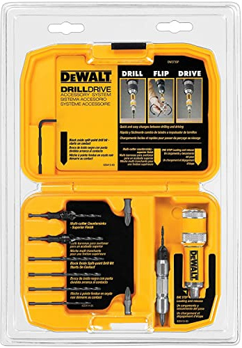 DEWALT Screwdriver Bit Set/Drill Bit Set, Flip Drive, 12-Piece (DW2735P)