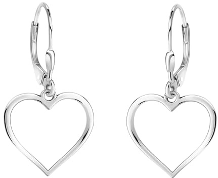 SOFIA MILANI - Damen Ohrringe 925 Silber - Ohrhänger als Herz