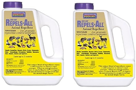 Bonide Products 2361 Repel Granules Animal Repellent, 3-Pound, Pack of 2