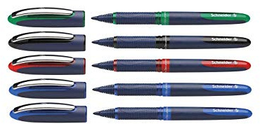Schneider Schreibgeräte Tintenroller One Business, Ultra-Smooth-Spitze 0,6 mm (Büroset)
