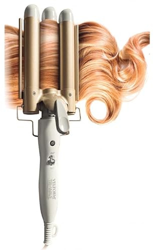 Velform Tri Wave Curl Lockenstab mit 3 Köpfen, schnelles Aufheizen, einstellbare Temperaturregelung