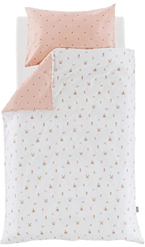 Träumeland Bettwäsche Märchengold, Größe: 100 x 135 cm + 40 x 60 cm - feinste, weiche Baumwolle in praktischer Turnbeutelverpackung
