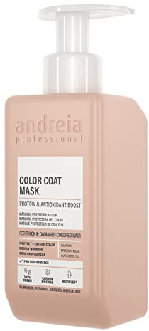 Andreia Mascarilla profesional de color 300 ml para cabello coloreado - Máscara reparadora para cabello grueso, dañado, teñido y tratado - Protege y extiende el color
