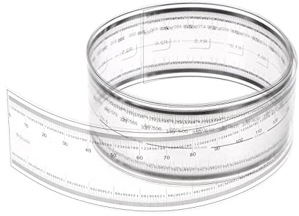 sourcing map Película Flexible Regla 100cm 0,1mm Escala con R Ángulo y Ancho Líneas PET Plástico Plegable Recta Regla Calibración Suave Regla Medición Herramienta para Fábrica, Transparente | Plástico PET, Con R Ángulo Y Líneas Anchas, Plegable Regla Recta Calibración Suave Herramienta De Medición Para Fábrica