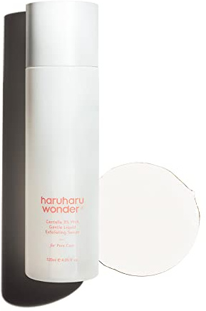 haruharu Centella 3% PHA Gentle Liquid Exfoliating Serum,120 ml, Vegan | Sanftes Tägliches Peeling, Für Empfindliche Haut, Glow Gesichtsserum, Feuchtigkeitsspendend, Porenpflege, Tierversuchsfrei