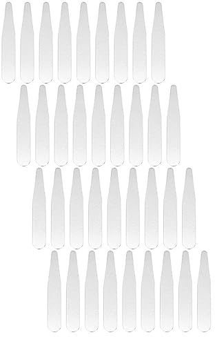 Cabilock 36 Stücke Herren Kragenstäbchen Hemd Edelstahl Metall Hemdkragen Verstärker Stütze Halter Damen Kragen Bleibt Knochen Stäbchen für Hemdkragen Männer Frauen Anzug