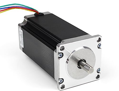 RATTMMOTOR Nema 23 Schrittmotor,57x57x112mm,8mm Welle 4 Drähte | Nema23 Stepper Motor, 2.8Nm (425oz.in) 3A 1.8 Grad für Roboter, 3D-Drucker, CNC Fräsmaschine