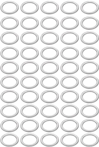 XYWHPGV 50 piezas de aluminio de 20 mm x 27 mm x 2 mm arandela de tapón de drenaje de hardware de motocicleta(89db9 b80cc 81830 5bc25 e4a21 8b93a