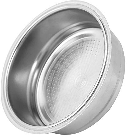 51mm Non Pressurized Filter, Coffee Machine Filter Basket Stainless Steel Reusable Coffee Machine Strainer for De Longhi